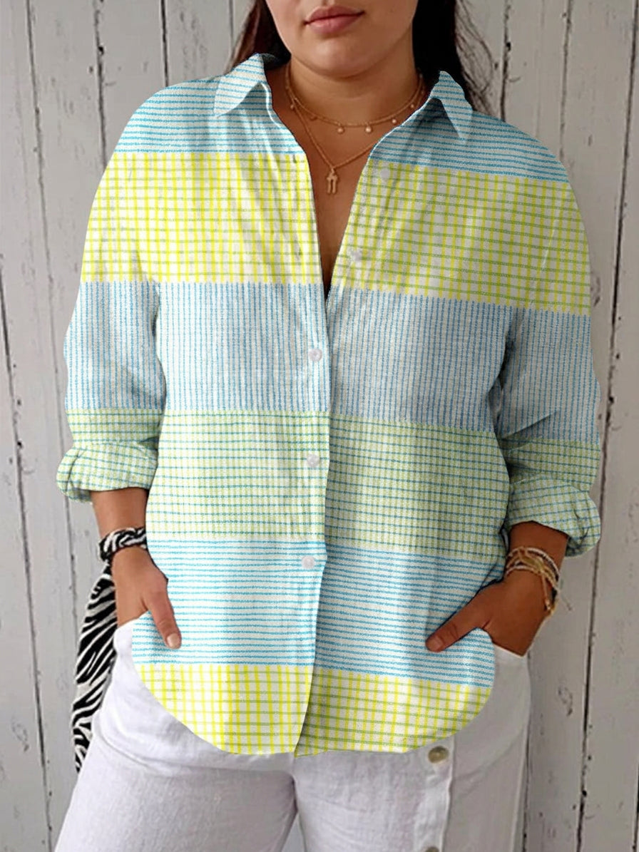 Sheila | Blouse à Carreaux Pastel