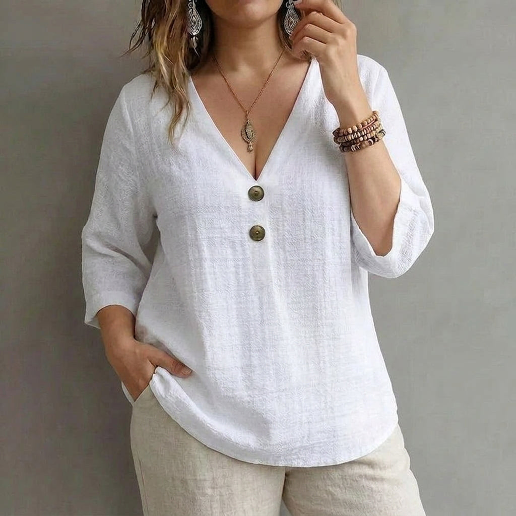 Sofia | Blouse Décontractée Unie