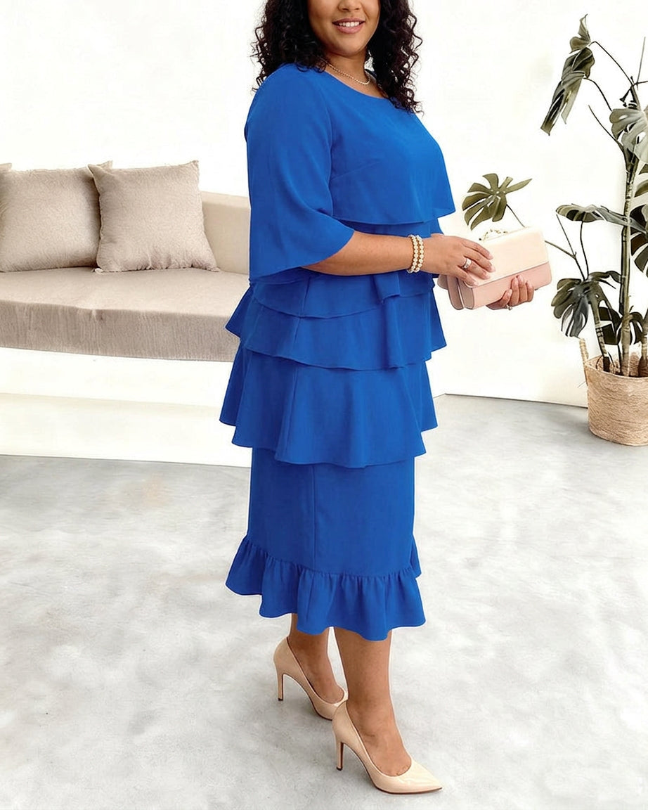 Patricia | Robe Confortable Élégante à Volants