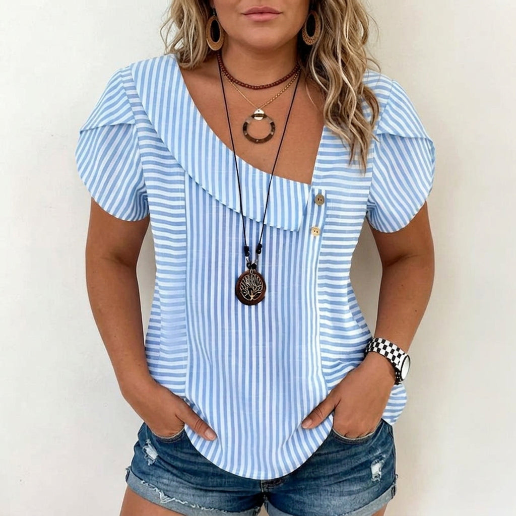 Susaine | Blouse Casual à Rayures