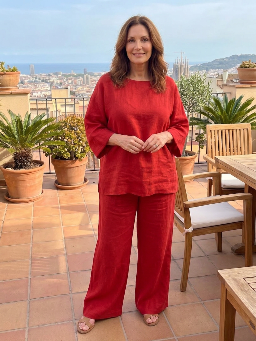 Prue | Ensemble Tunique Oversize et Pantalon Large