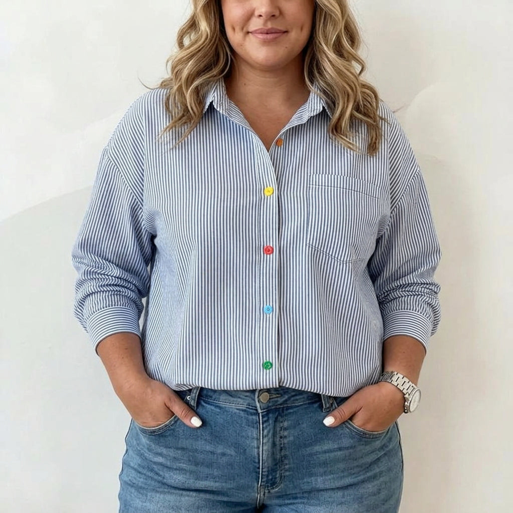Elizabeth | Chemise Décontractée à Rayures