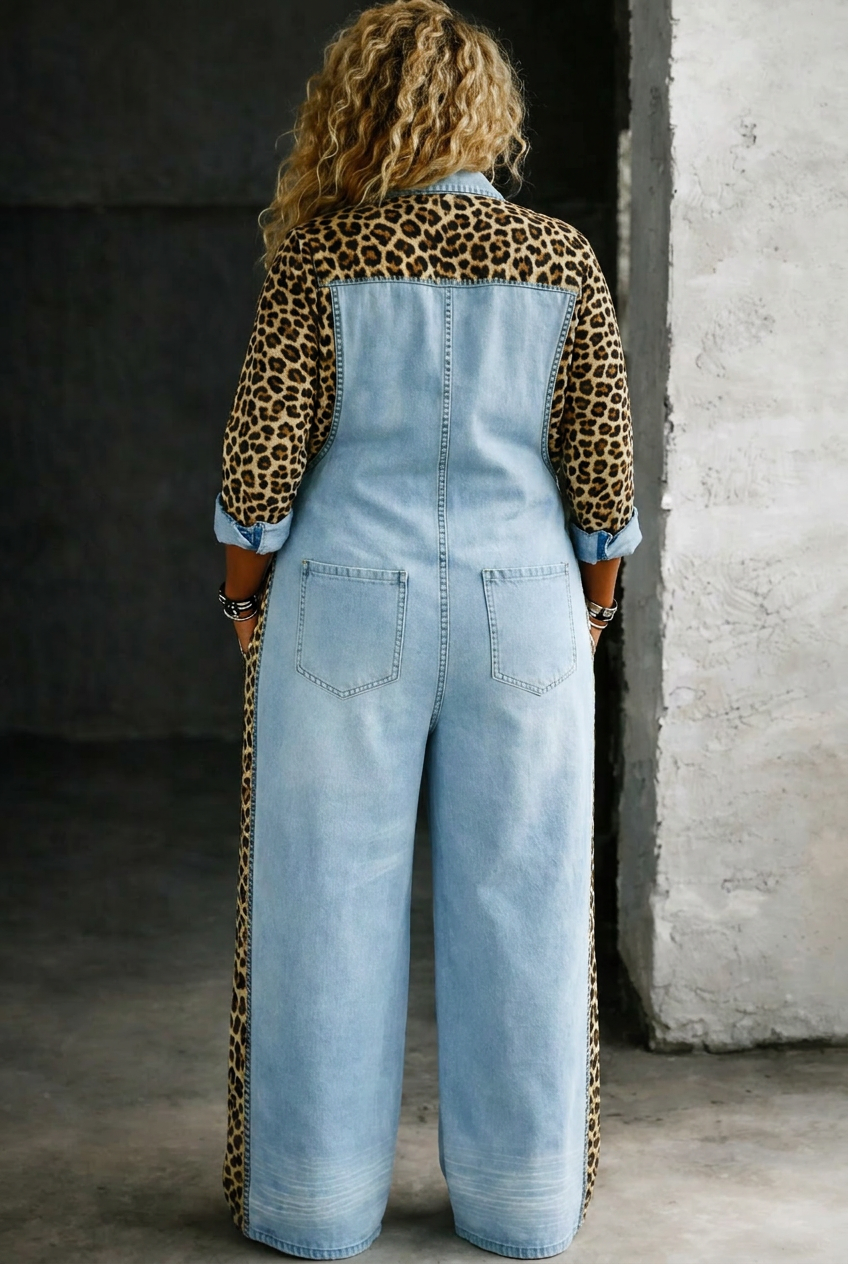 Amanda | Combinaison Chemise en Jean