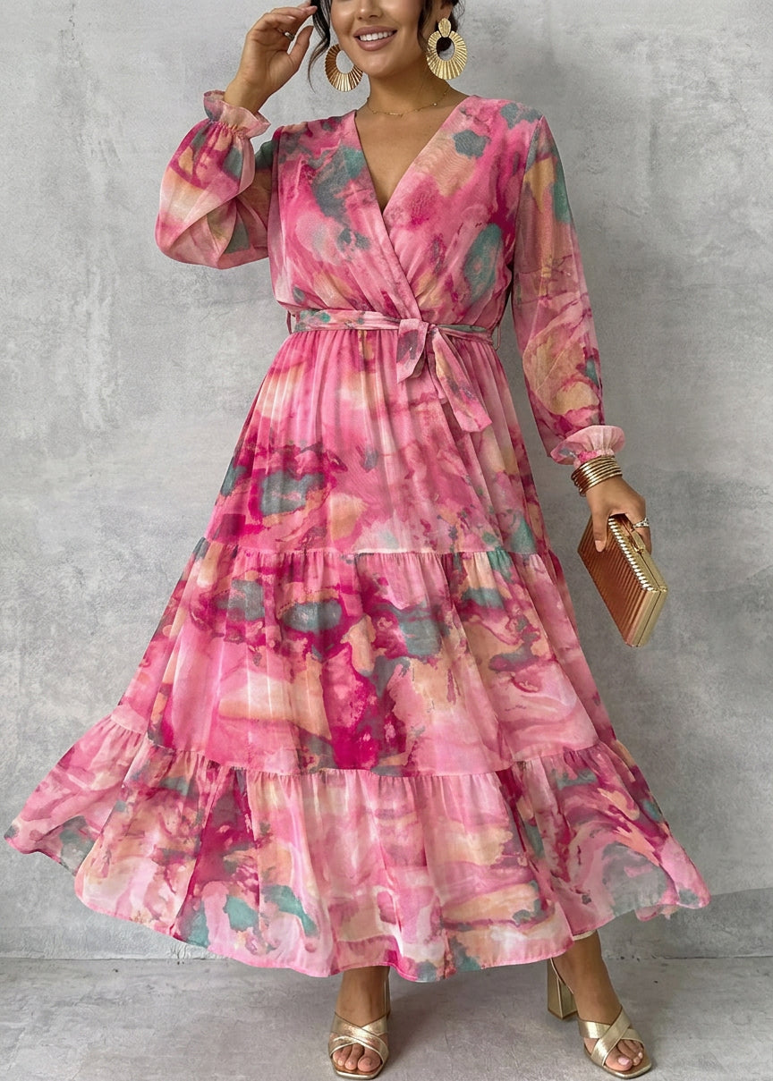 Meli | Robe Portefeuille à Imprimé Fleuri