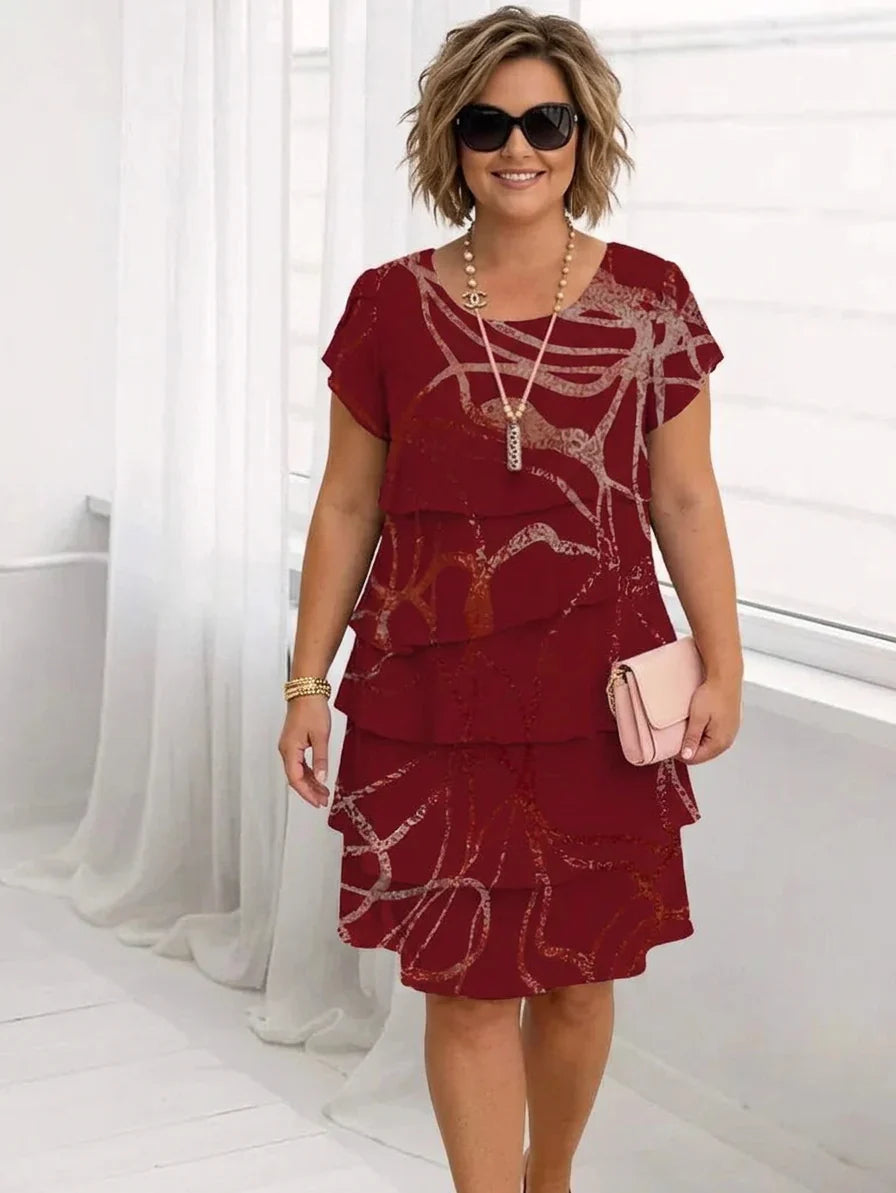 Monica | Robe Confortable Élégante à Volants