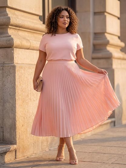 Rhodes | Ensemble Bustier Structuré et Jupe Plissée