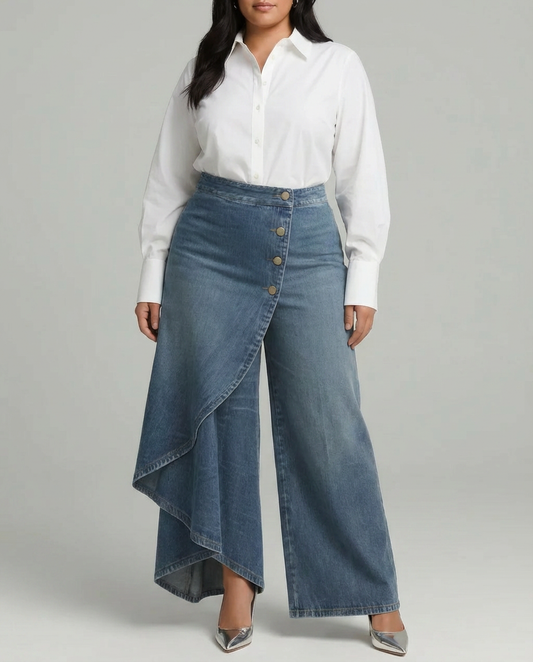 Audrey | Pantalon en Jean Portefeuille
