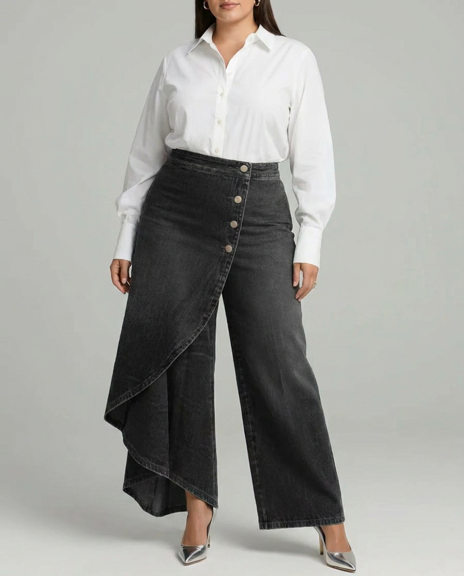 Audrey | Pantalon en Jean Portefeuille