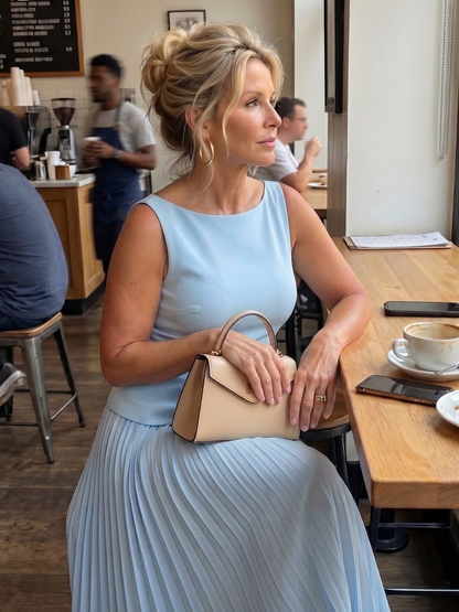 Rhodes | Ensemble Bustier Structuré et Jupe Plissée
