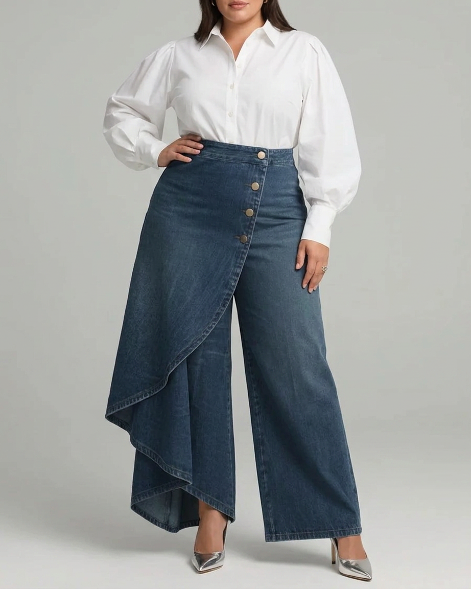 Audrey | Pantalon en Jean Portefeuille