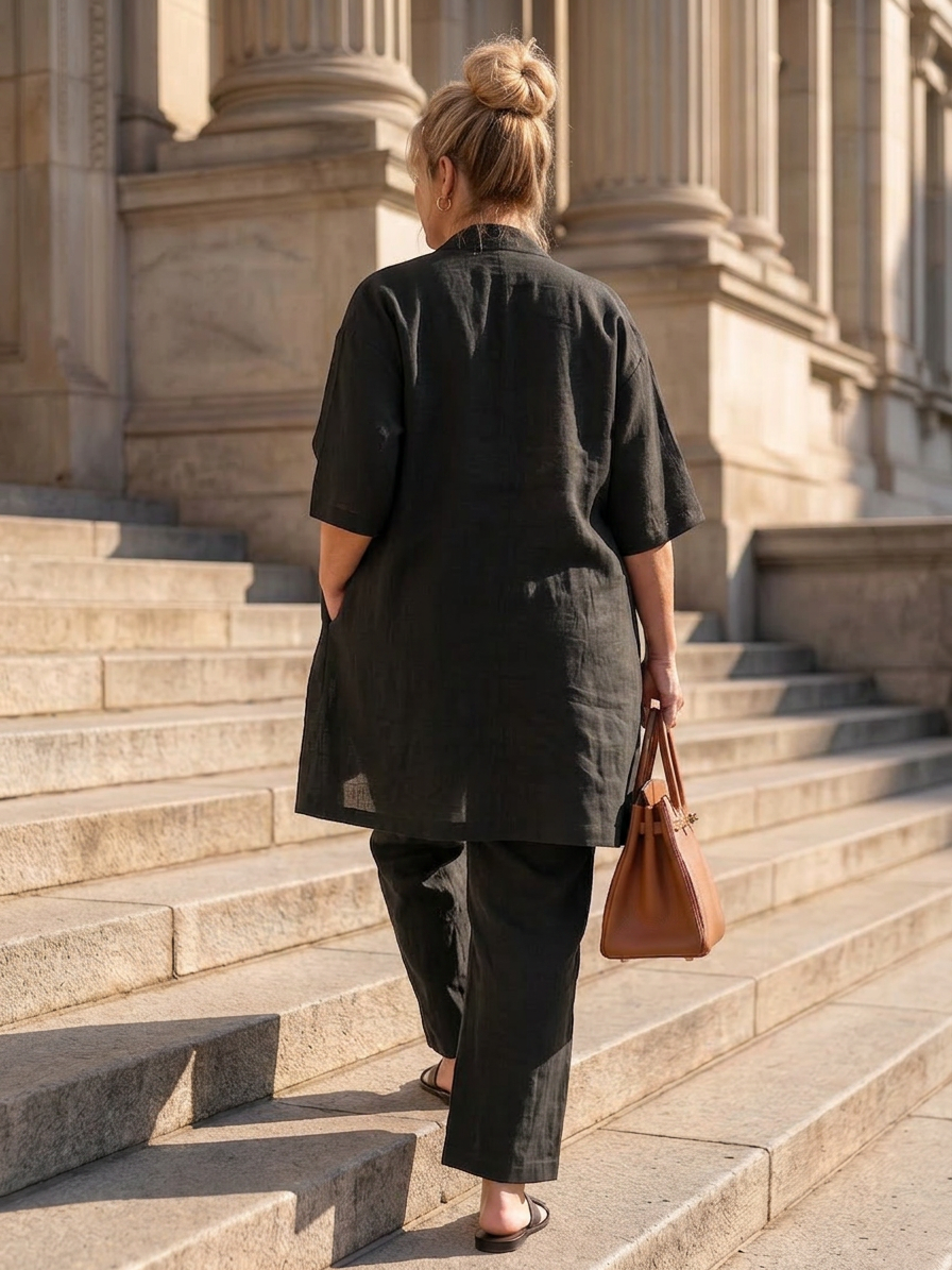 Yael | Ensemble Trois Pièces Décontracté Top et Pantalon