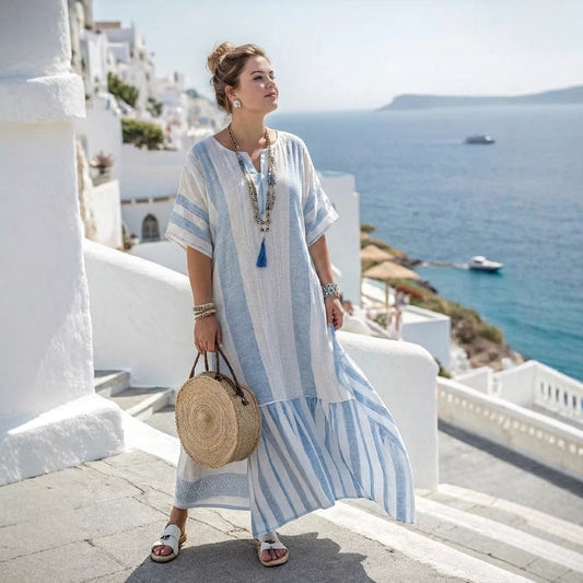 Olivia | Robe Longue Côtière Décontractée