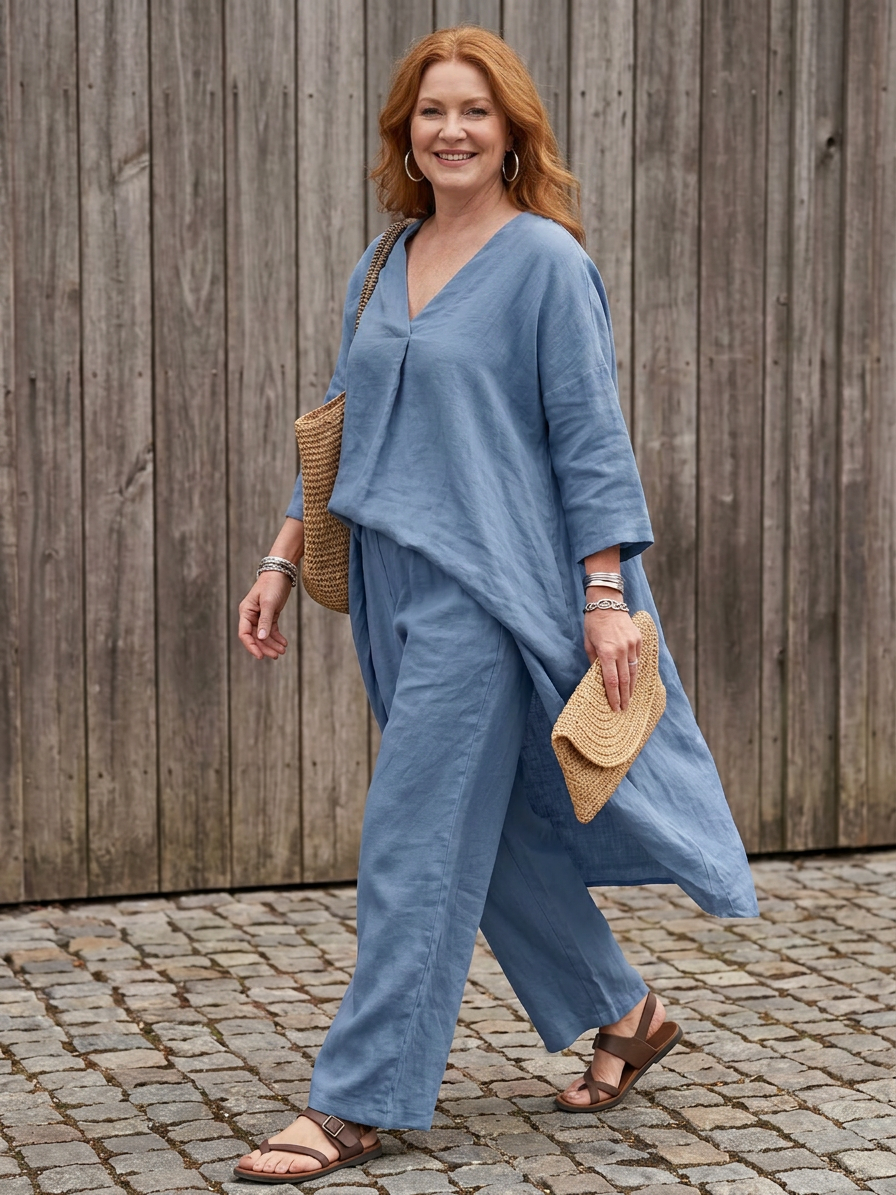 Onyx | Ensemble Tunique Ample et Pantalon Large