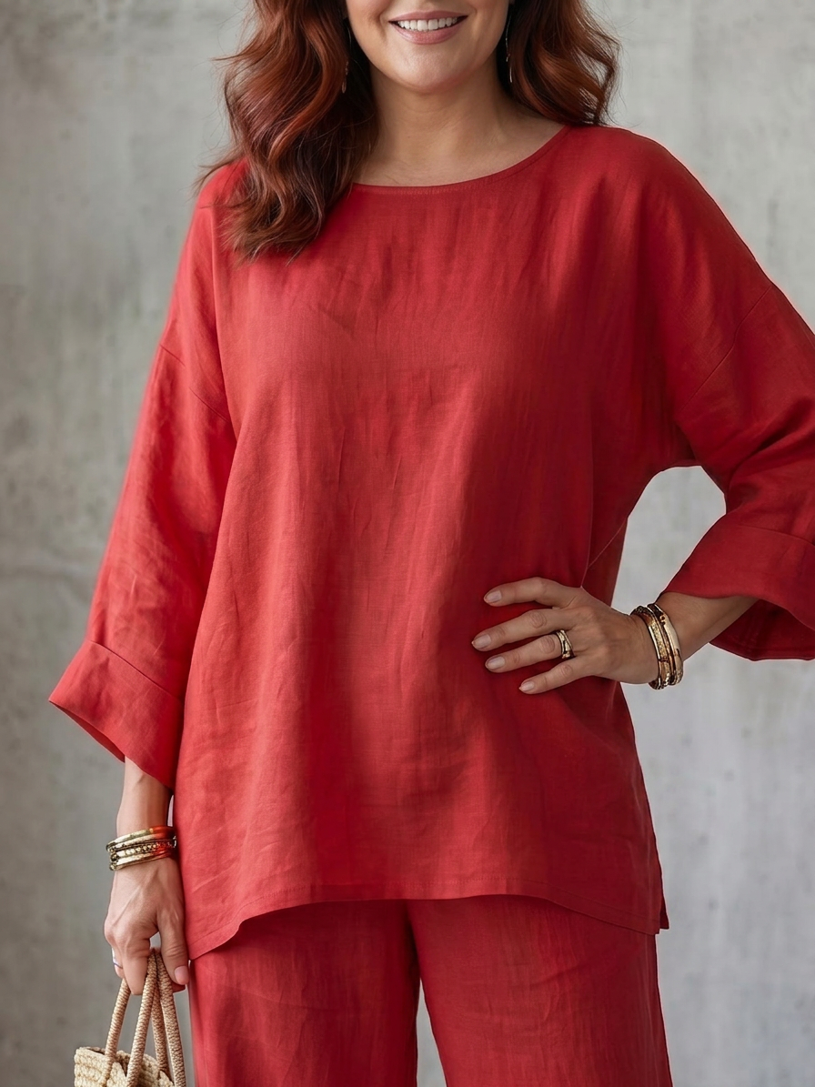 Prue | Ensemble Tunique Oversize et Pantalon Large