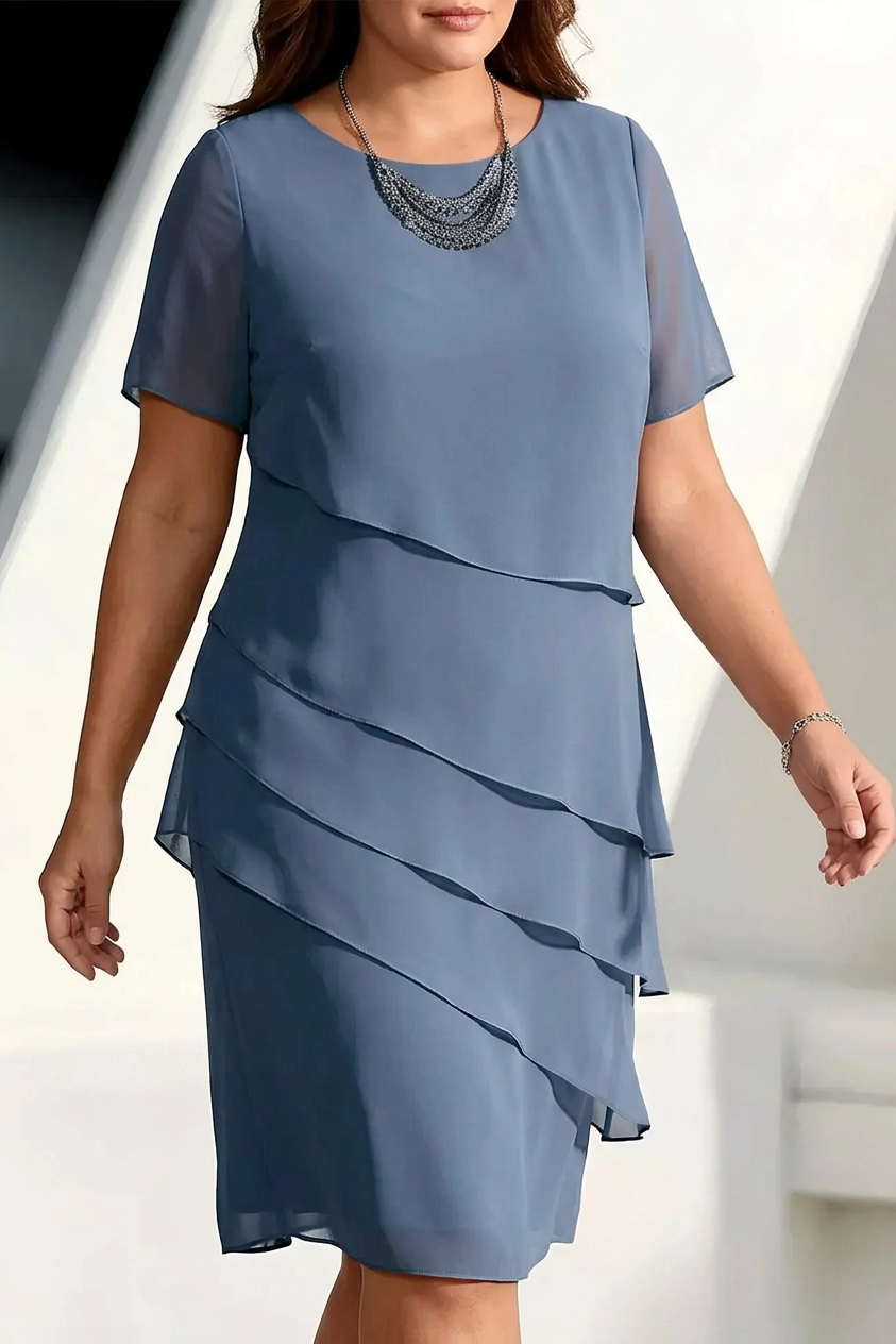 Linda | Robe Confortable Élégante à Volants