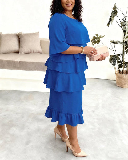 Patricia | Robe Confortable Élégante à Volants