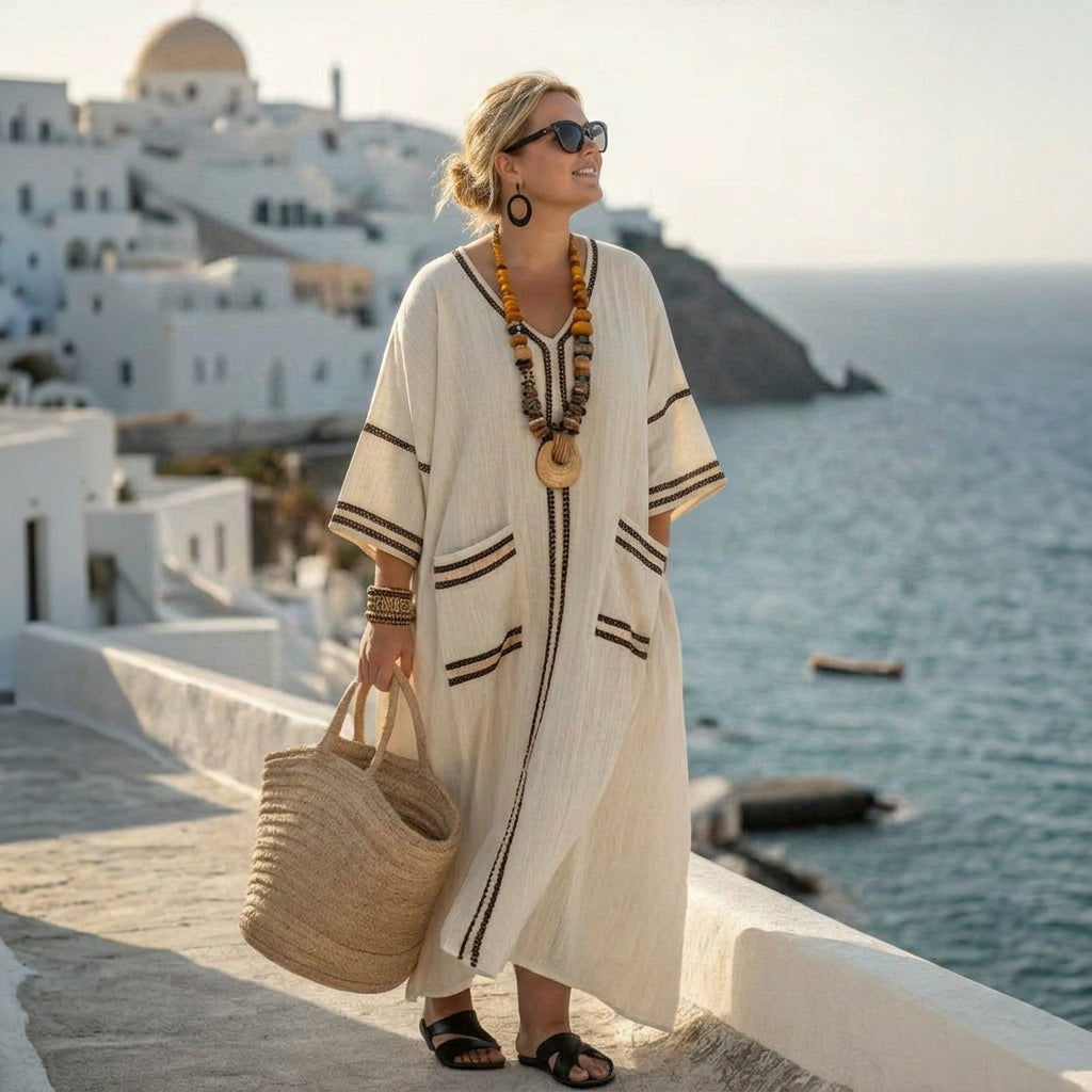 Aveline | Robe Longue Bohème Côtière Intemporelle