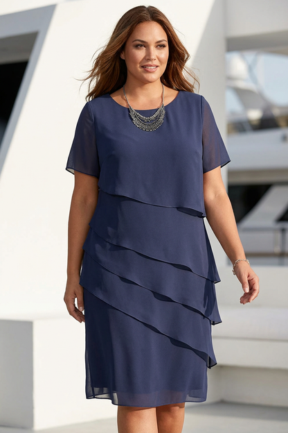 Linda | Robe Confortable Élégante à Volants