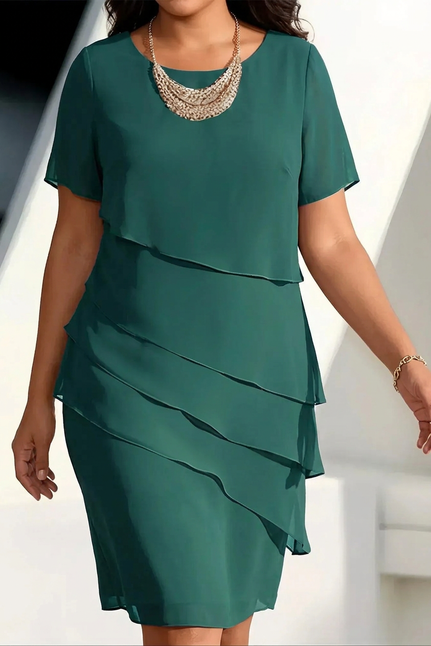 Linda | Robe Confortable Élégante à Volants