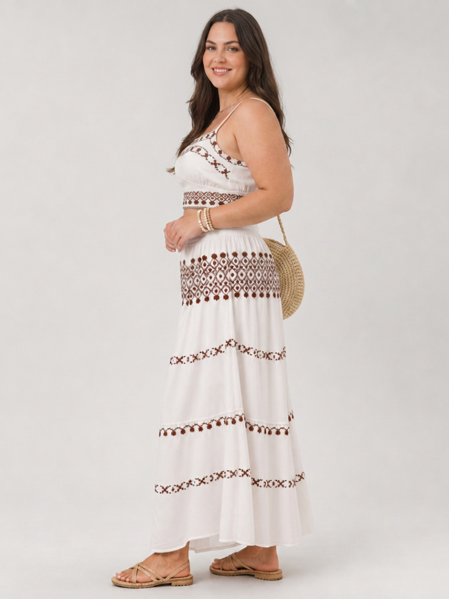 Silon | Robe Midi Brodée