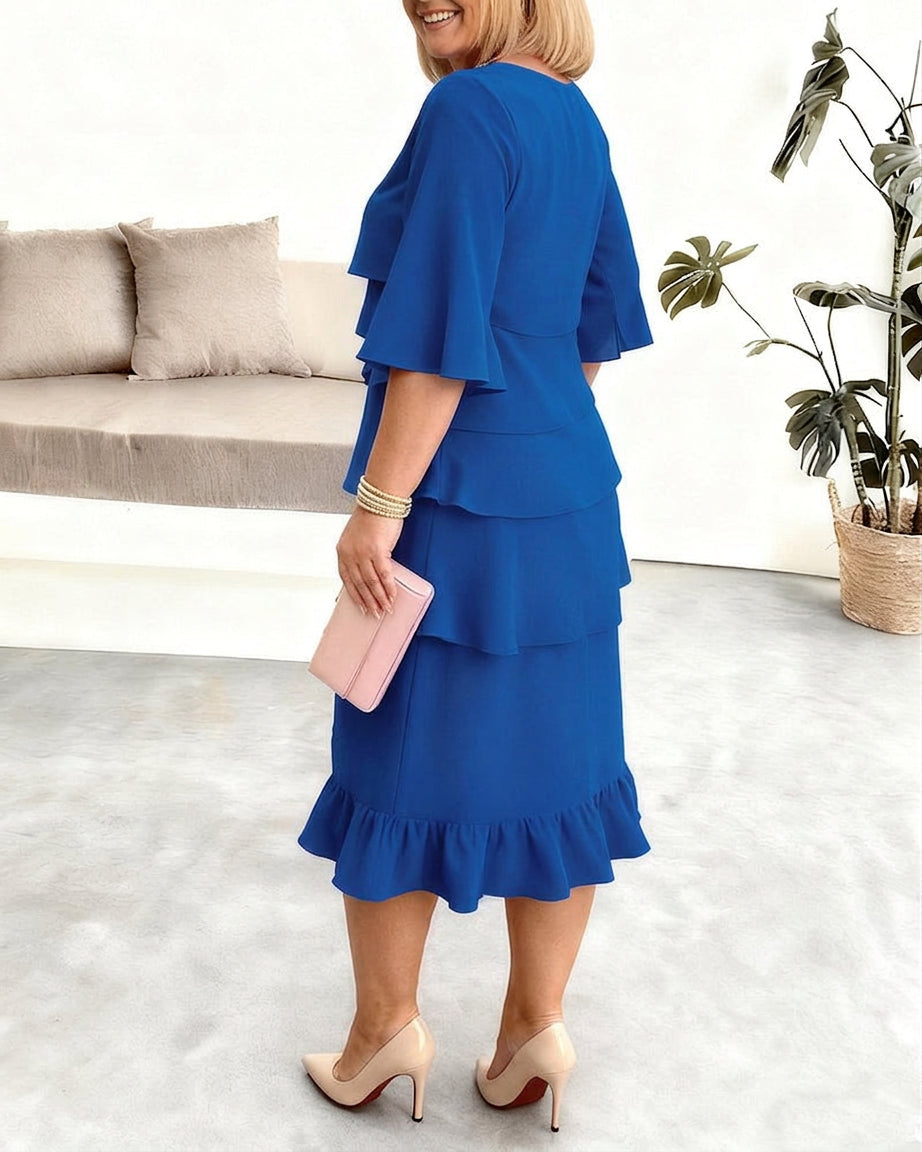 Patricia | Robe Confortable Élégante à Volants