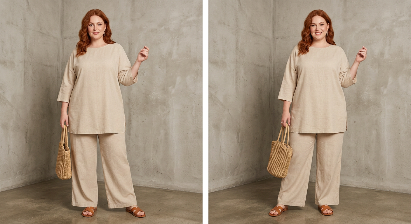 Prue | Ensemble Tunique Oversize et Pantalon Large