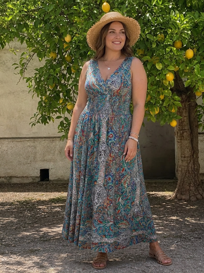 Marisela | Robe Midi Paisley