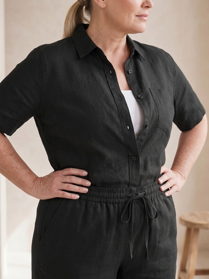 Noor | Ensemble Chemise Manches Longues et Pantalon Droit