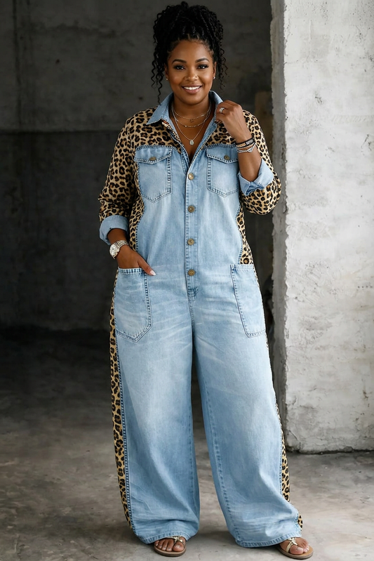 Amanda | Combinaison Chemise en Jean