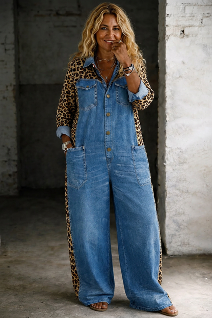 Amanda | Combinaison Chemise en Jean