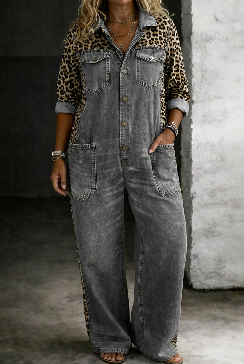 Amanda | Combinaison Chemise en Jean