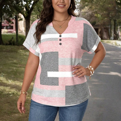 Abby | Blouse Casual en Bloques en Couleur