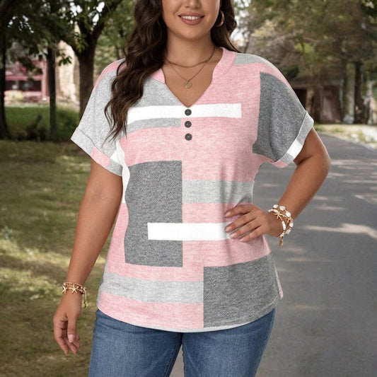 Abby | Blouse Casual en Bloques en Couleur