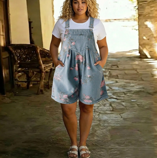Judy | Combinaison en Jean Fleurie Vintage