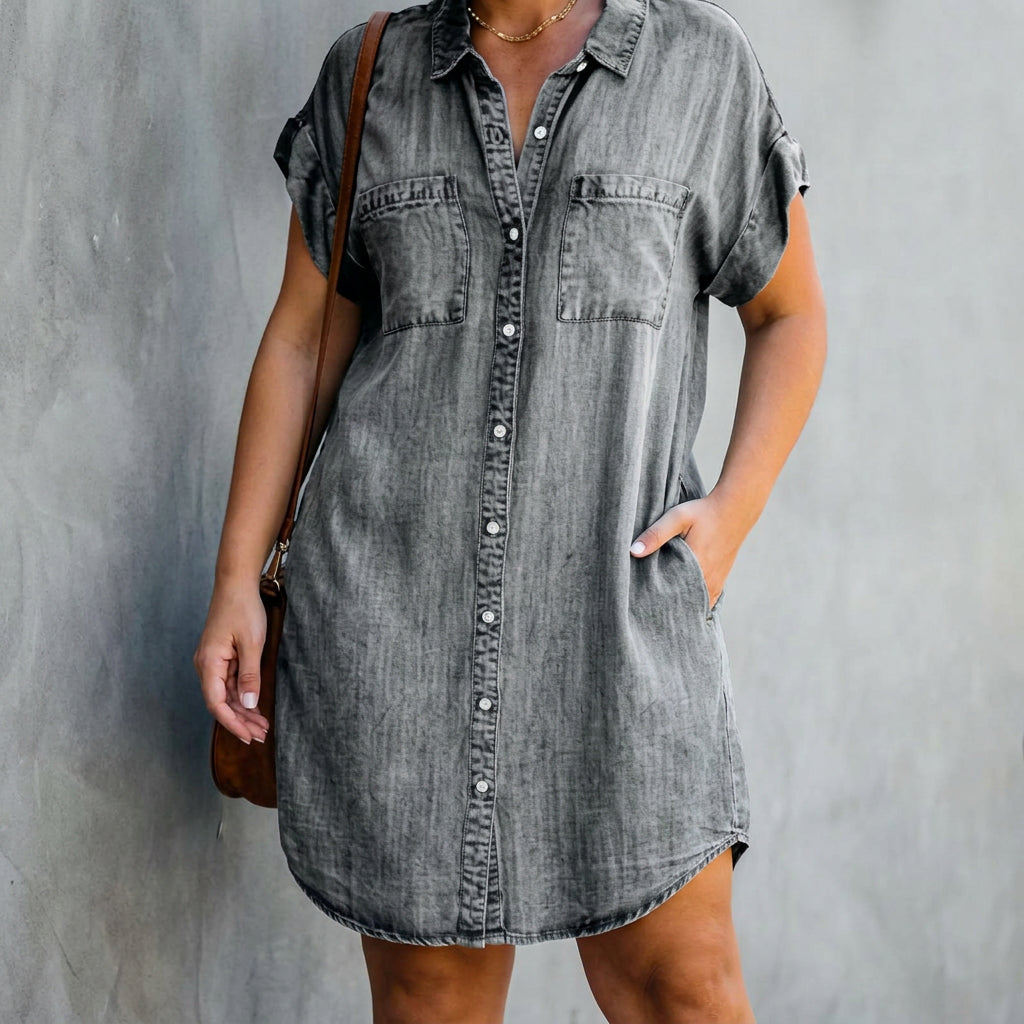 Helen | Robe Chemise Boutonnée