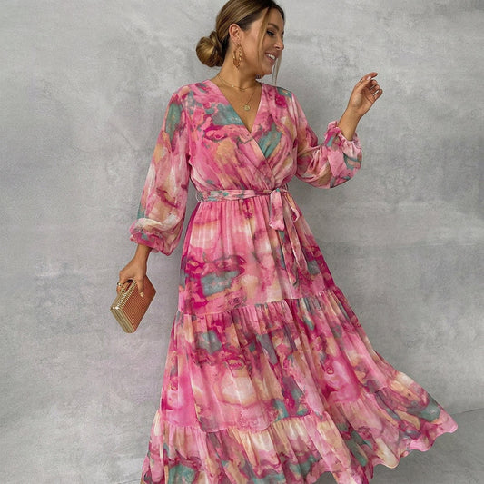 Meli | Robe Portefeuille à Imprimé Fleuri