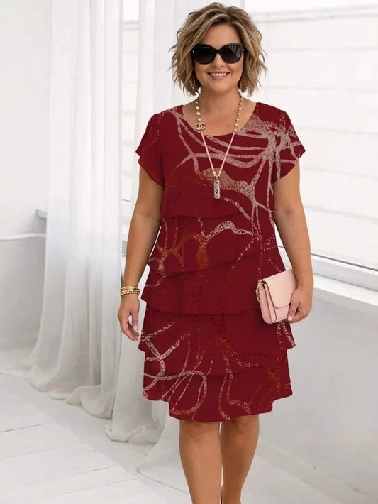 Monica | Robe Confortable Élégante à Volants