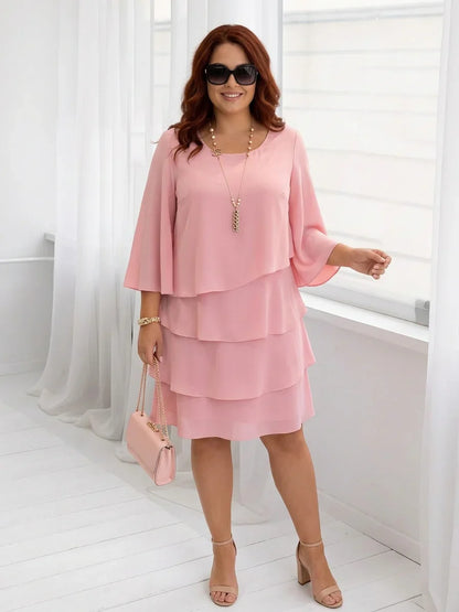 Catherine | Robe Confortable Élégante à Volants