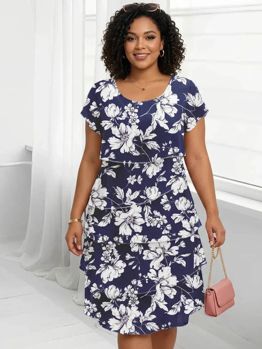 Francesca | Robe Confortable Élégante à Volants