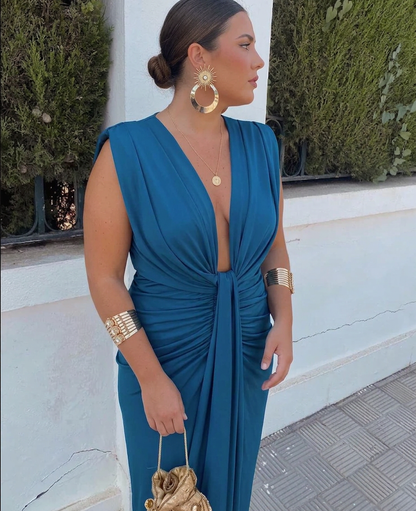 Lily | Robe Élégante Plissée
