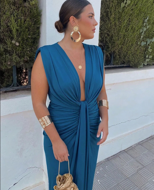 Lily | Robe Élégante Plissée
