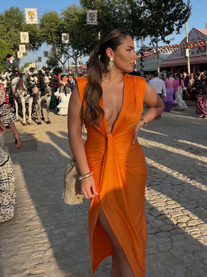 Lily | Robe Élégante Plissée