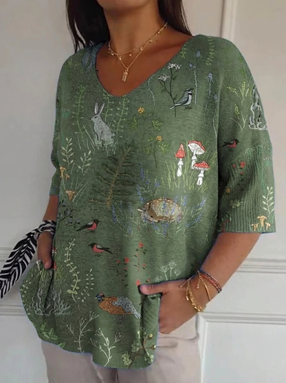 Vera | Top de Maille Bosque et Animales