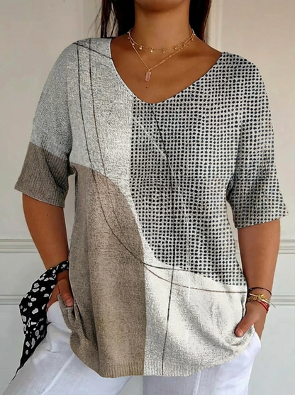Carlota | Top en Maille Géométrique