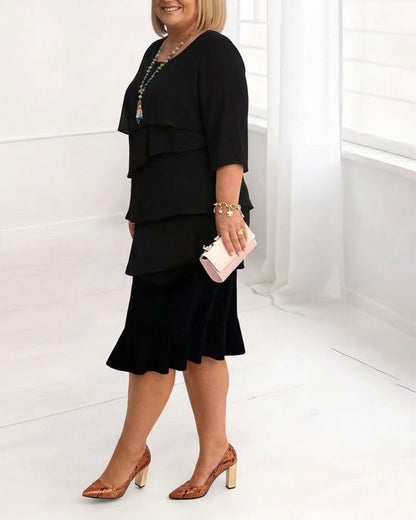 Patricia | Robe Confortable Élégante à Volants