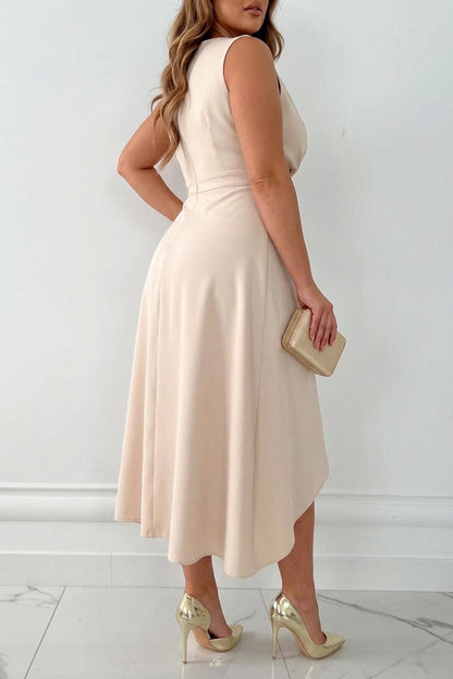 Mandy | Robe Midi Portefeuille à Col V