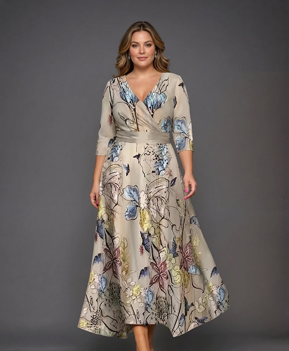 Ysa | Robe Chic avec Imprimé Fleural