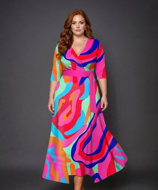 Ysa | Robe Chic avec Imprimé Fleural