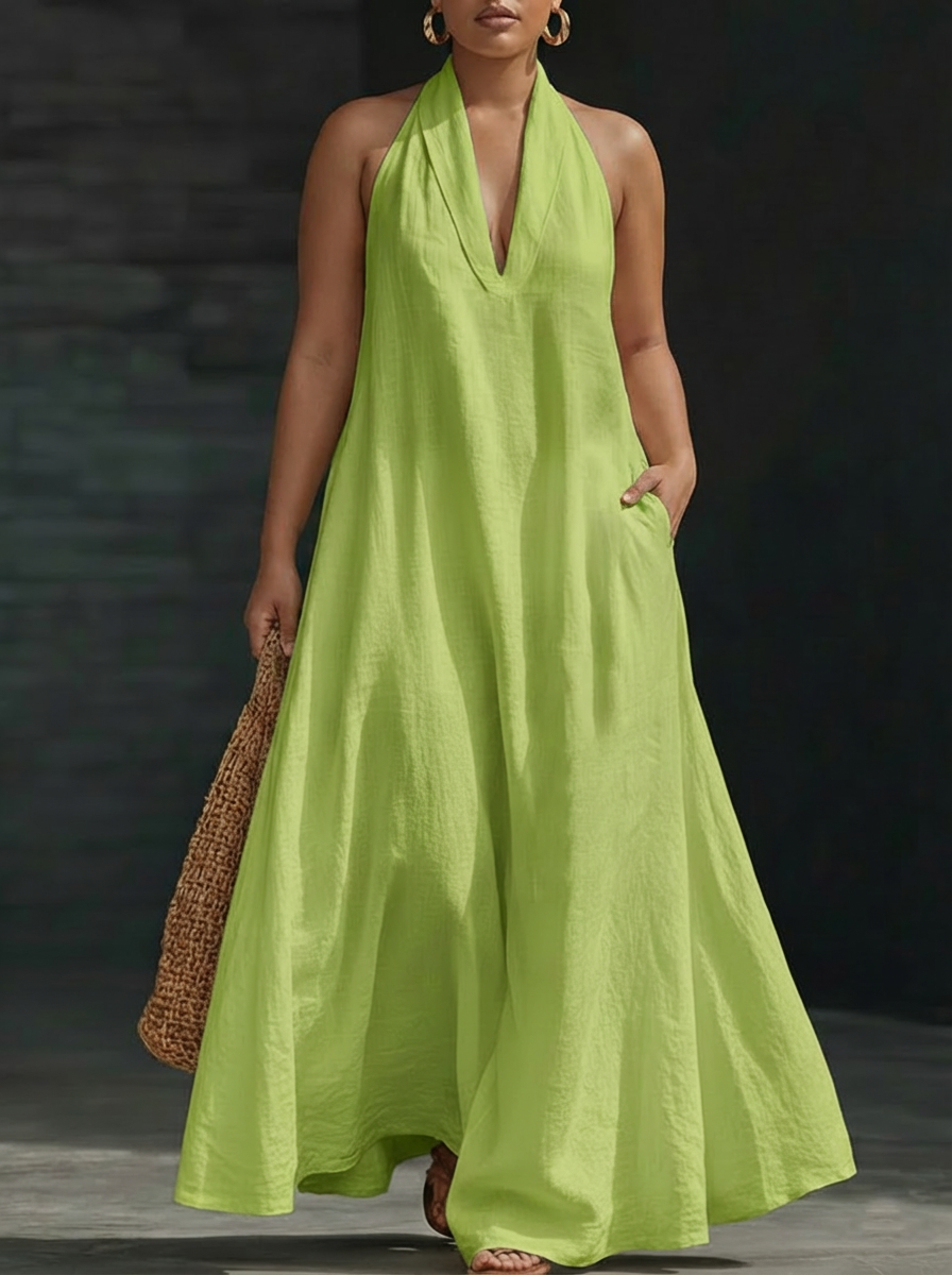 Aveline | Robe Maxi Col Halter