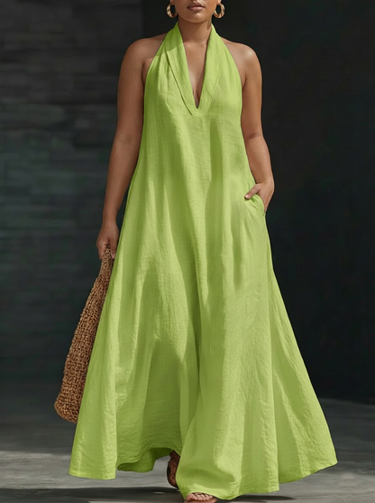 Aveline | Robe Maxi Col Halter